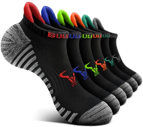 BULLIANT Women Ankle Socks, Active Running Socks No show Full Cushioned Footbed Arch Supportive