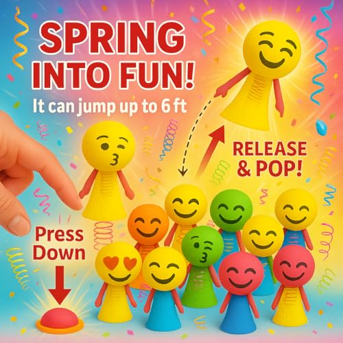 Image of 6pcs Jumping Toys for Return Gifts Birthday Party - Return Gift for Kids Age 6-10 10-12 - Best Birthday Return Gift for Kids 6-12 in Bulk (6)
