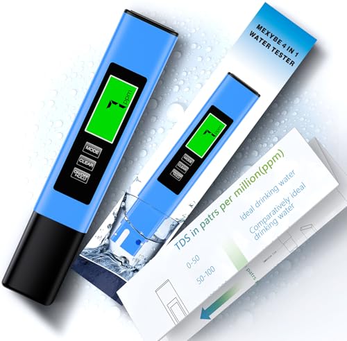 2025 All-New 4 in 1 Tds Meter Digital Water Tester – Accurate and Reliable TDS EC & Temp(°C,°F) Meter – 0-9999ppm – Professional Testing for Drinking Water, RO/DI System, Aquariums etc