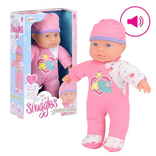 Snuggles Muñeca bebé recién nacida Sophia Baby Doll, realista suave cuerpo con sonidos, multicolor, 28 cm (TY6077) , color/modelo surtido