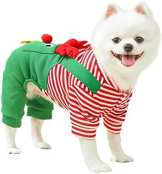 Christmas Elk - Shaped Dog Sports Shirt, Cat and Dog Pet Clothing Vest or Four - Legged Harness Clothing Four-Legged Strap elk,M