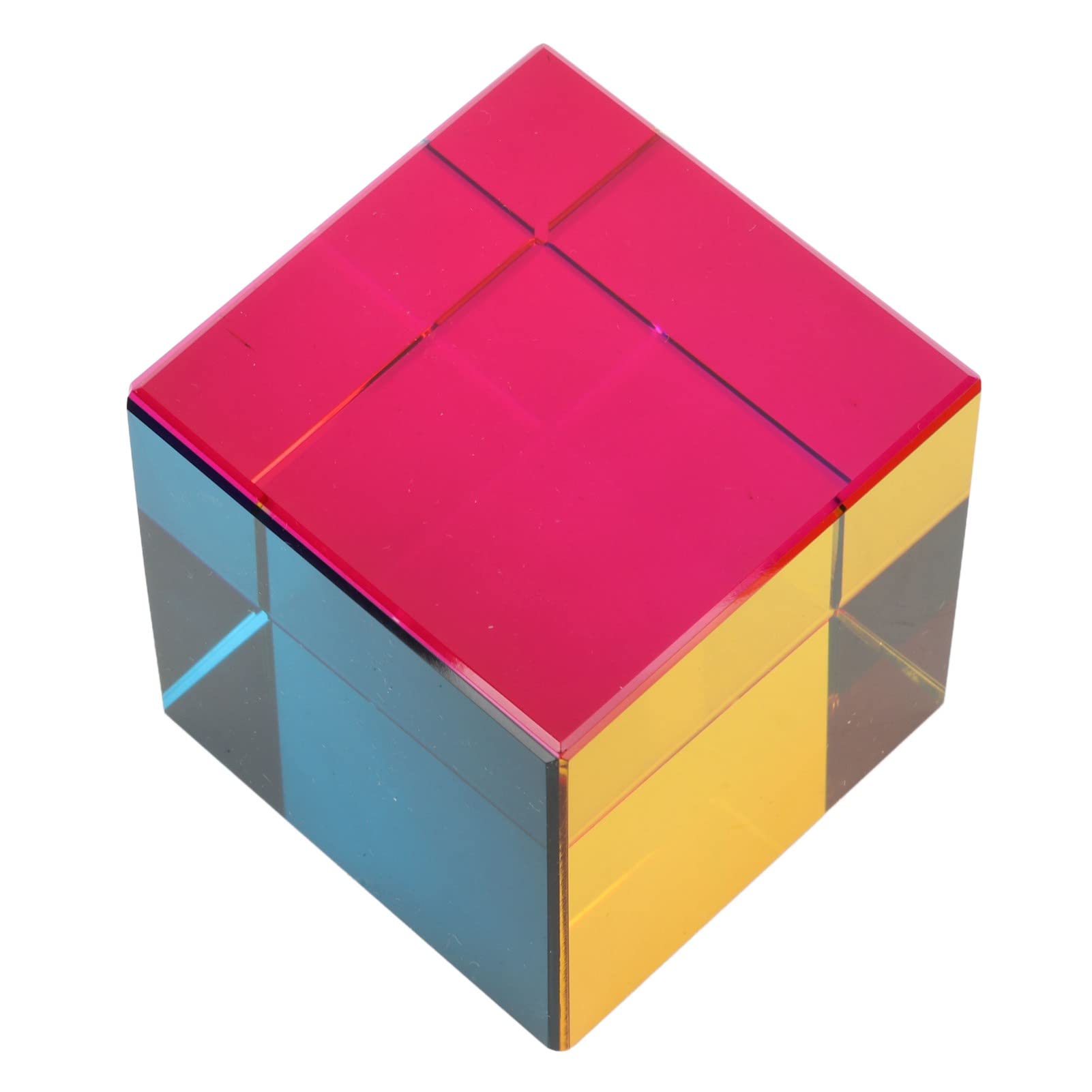 CHICIRIS Prisma de Vidrio óptico de Cubo de Color para Arte de Refracción