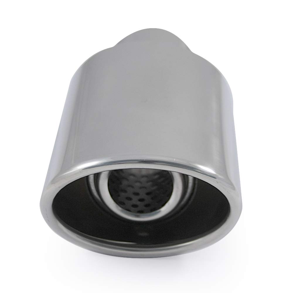Embout échappement Un Embout D'échappement Universel Chrome En Stainless Inox Embout Acier Inoxydable 45mm Chrome