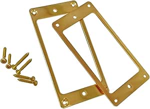 Amazon.com: 2 Pcs Curved Humbucker Pickups Frames Mounting Rings Guitar ...
