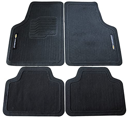 Jogo de Tapetes Automotivos Emborrachados Universal para Carros da Chevrolet GM - 04 peças 1 Jogo de Tapetes Automotivos Emborrachados Universal para Carros da Chevrolet GM - 04 peças