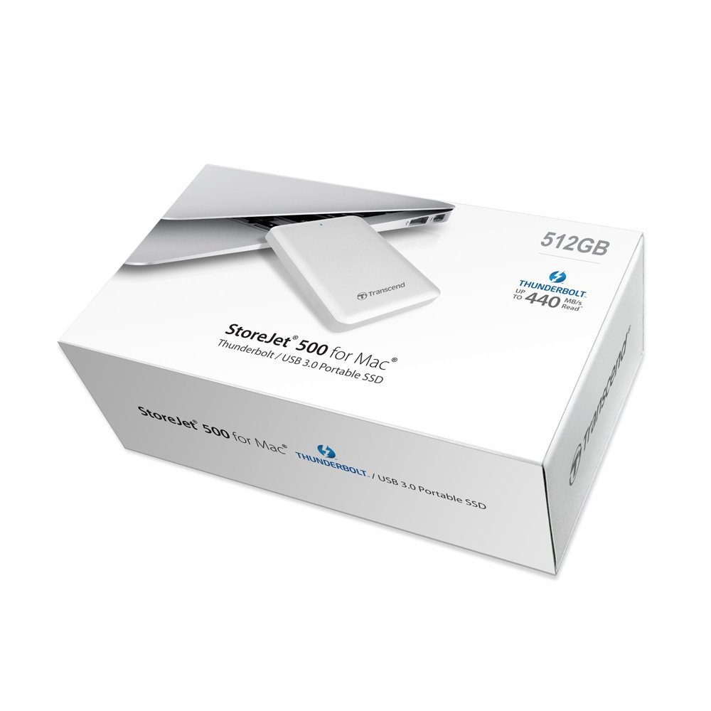 Amazon | Transcend 512GB Thunderbolt Solid State Drive StoreJet Amazon | Transcend 512GB Thunderbolt Solid State Drive StoreJet