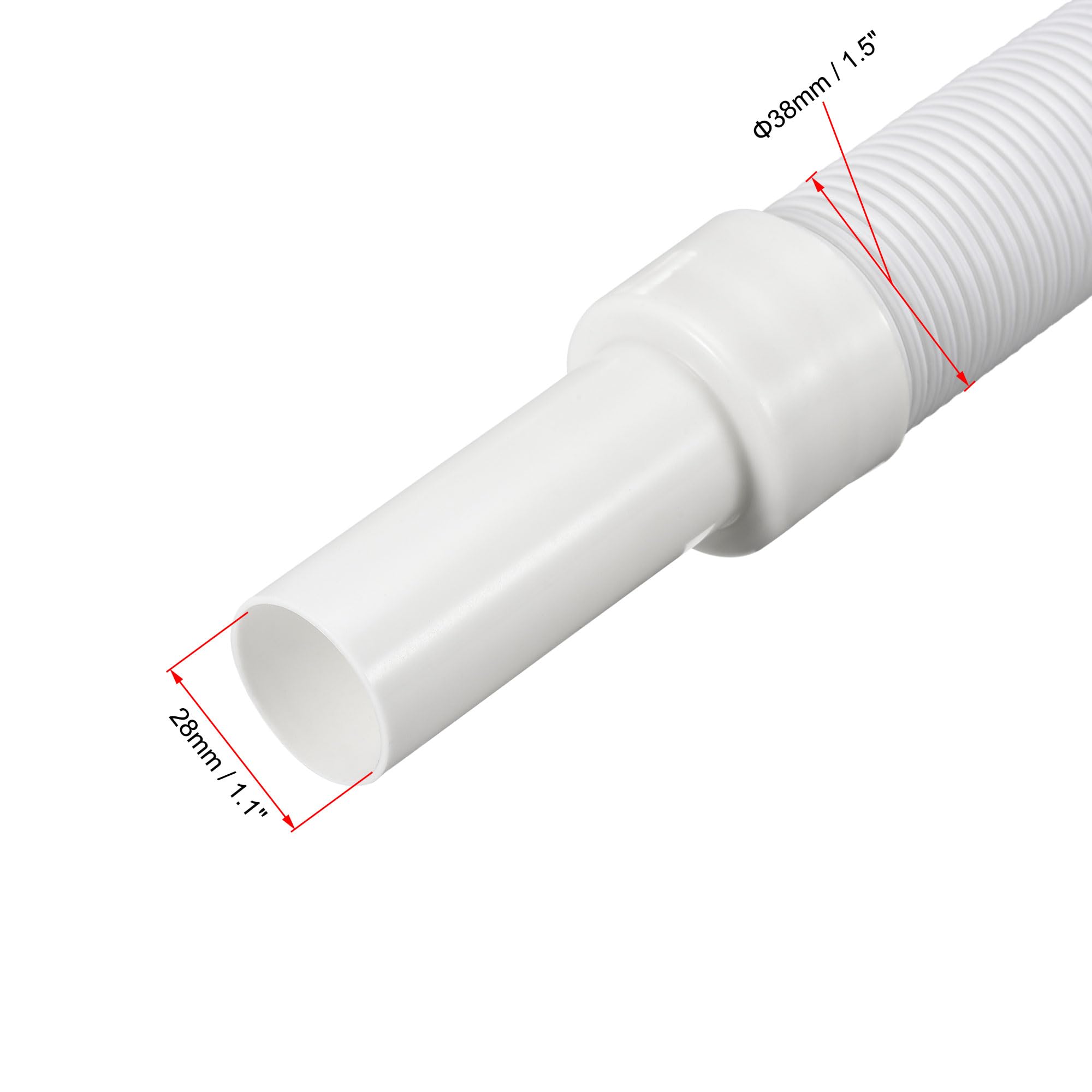 Household Kitchen Sink Basin Hose PVC Bathroom Flexible Anti-Odor Tube Pipe DIY Household Kitchen Sink Basin Hose PVC Bathroom Flexible Anti-Odor Tube Pipe DIY