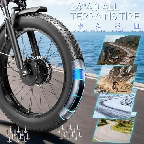 9000W-Peak 52V 34Ah 1768Wh Battery Dual-Motor-Ebike for
