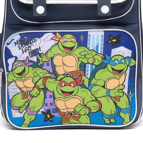 Ruz - Teenage Mutant Ninja Turtle Large School backpack with Padded Back and Adjustable Straps, Blue, A282494