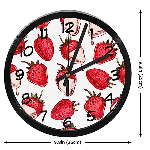 Horloge murale silencieuse à quartz sans tic-tac pour maison et bureau