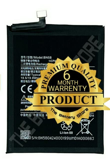 Image of THE BATTERY STORE Orignal BN58 Battery for mi Battery with 6 Month Warranty and high Capacity Battery Backup. (for MI BN58)