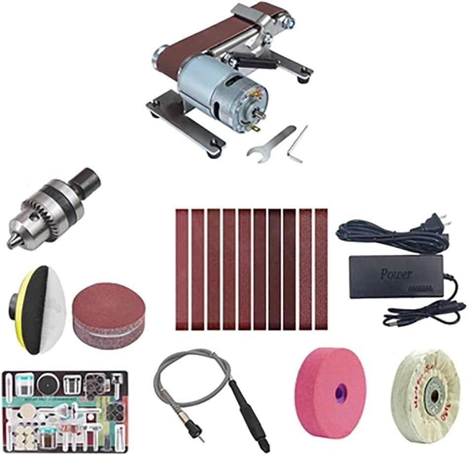 Ponceuse à Bande 1000W (550W) - Machine De Bricolage, Meulage, Polissage, Affûtage