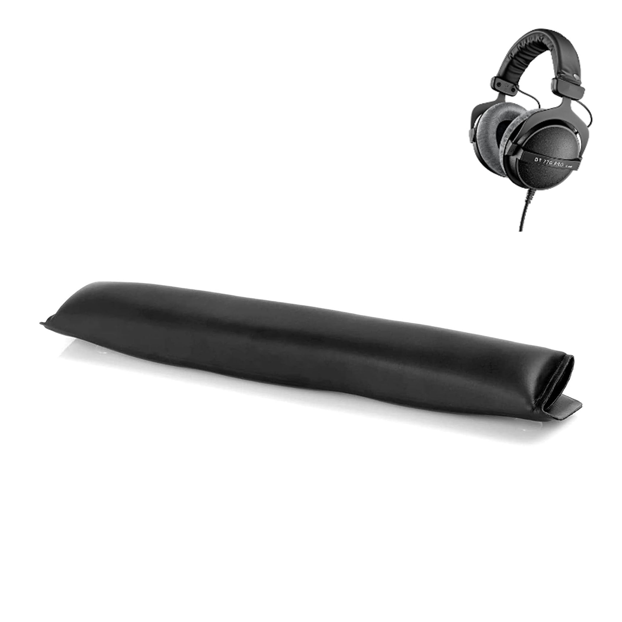 Fascia Di Ricambio In Pelle Per Cuffie Beyerdynamic DT770/880/990 - Cuscinetto Comfort Nero - Foto 6