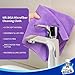 MR.SIGA Microfiber Cleaning Cloths, All-Purpose Microfiber Towels, Streak Free Cleaning Rags, Pack of 12, Purple, Size 32 x 32 cm(12.6 x 12.6 inch)
