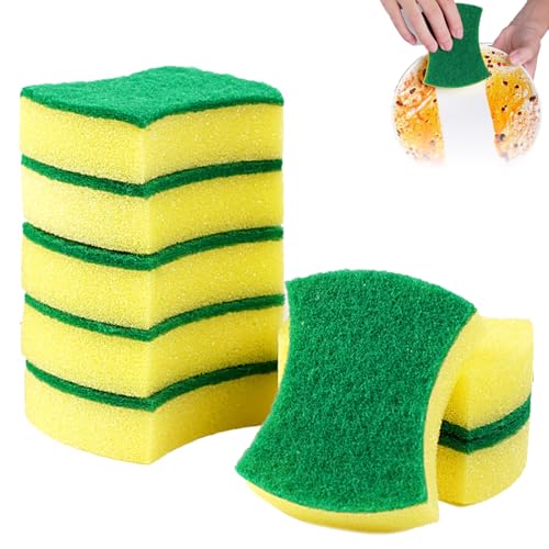 KYLOS Estropajo Para Fregar Sin Rayar Delicado. 12 Esponjas Por Paquete - Seguro Para Cristal Y Utensilios De Cocina Antiadherentes