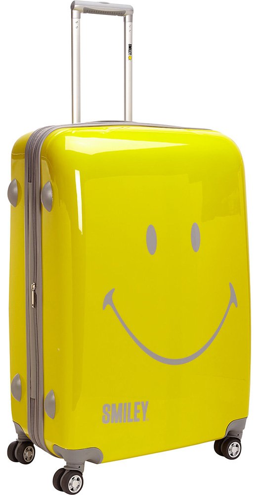 Smiley Classic Hardside Spinner Luggage Bag