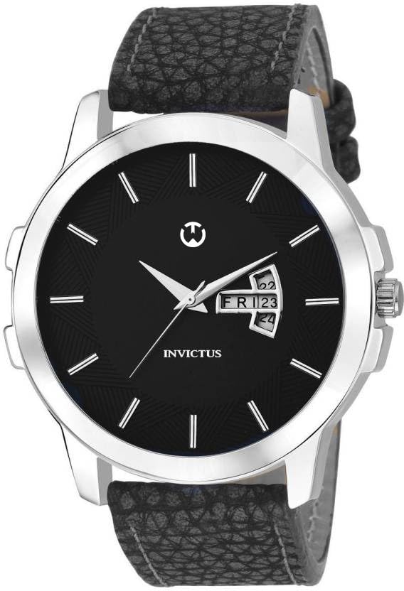WIZARD TIMES Men’s Watch, Black Leather Strap, Black Day & Date Dial Analog Wrist Watch, Water Resistant, Formal & Casual Wear, Gift Watch for Mens (Black/Black) (B0DB2B477X) Amazon Price History, Amazon Price Tracker