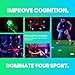Sports Reaction Agility Lights Training Kit Improves Reaction Time & Agility for Athletes, Physical Therapists & Fitness Trainers Sports. Free App (8 Pods Reaction Lights)
