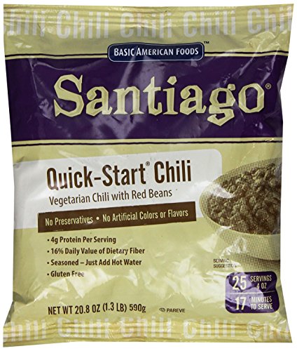 Basic American Food Quick Start Vegetarian Chili with Red Beans, 20.8 Ounce, 6 count, large size for restaurant or food service, vegetarian chili, 20.8 Ounce