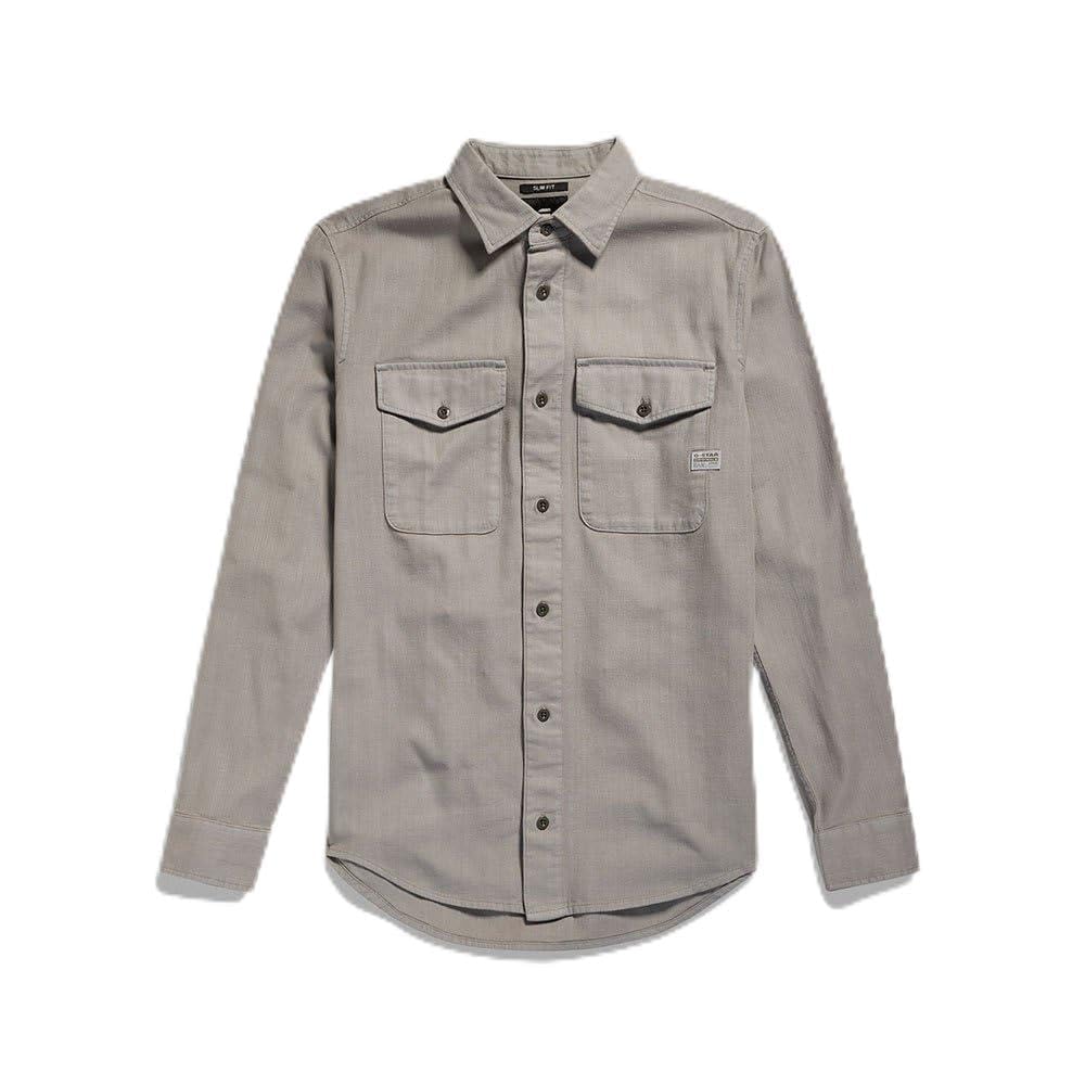 G-Star Men's Marine Slim Shirt, Grey (grey alloy gd D24963-D454-G493), XL