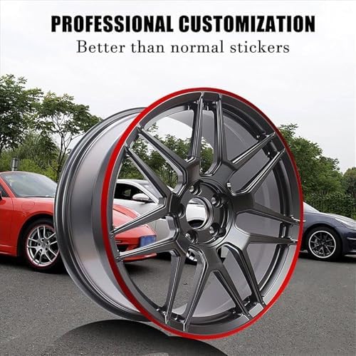 Car Wheel Rim Protector Set of 4 - Durable Nylon Edge Guard Rings for All Vehicles - 18" Black Decorative Tire Trim Strips - Universal Wheel Protection