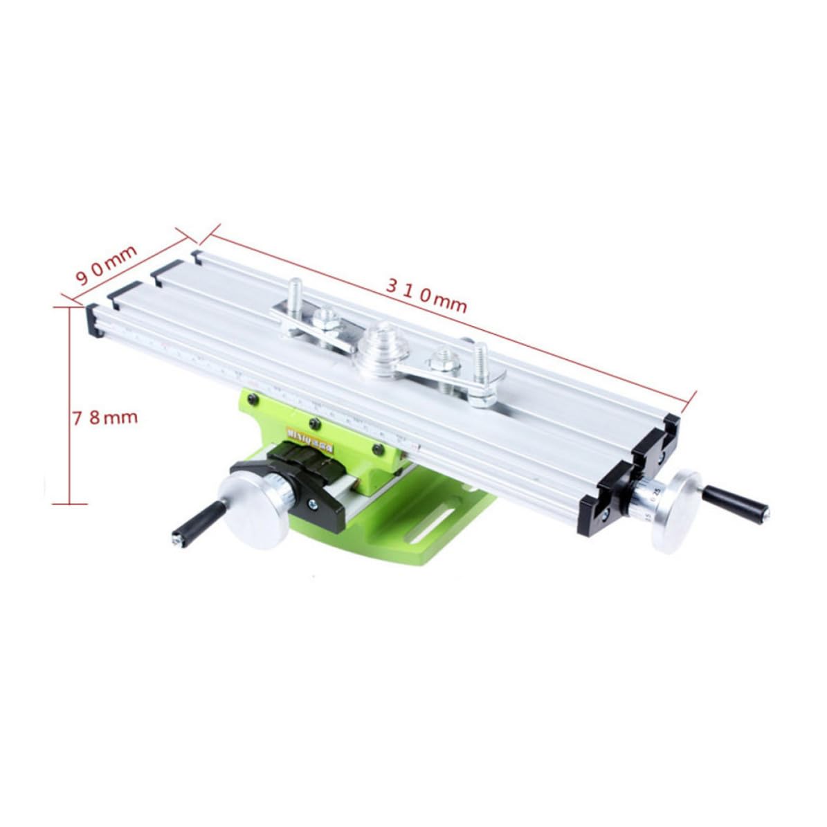 HEMOTON Mini Tornillo Banco para Fresadora Aluminio Resistente Mesa de Trabajo Ajustable Xy Compatible con Taladros de Banco Accesorios para Taller y Fresado