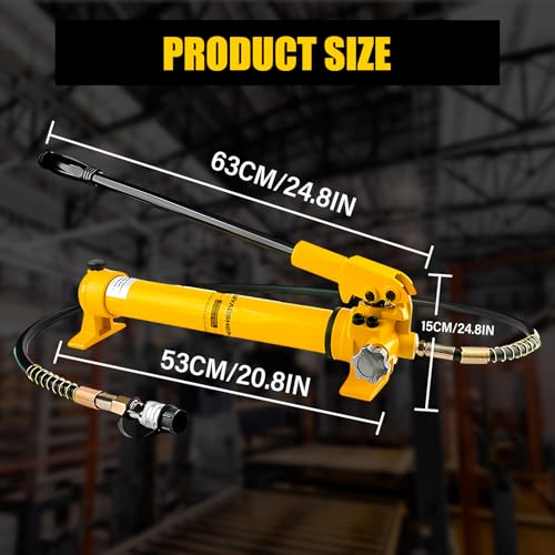 Image of CP-700 Hydraulic Manual Pump 10000psi High Pressure Hydraulic Hand Pump 900cc Oil Capacity Hydraulic Lifting Pump