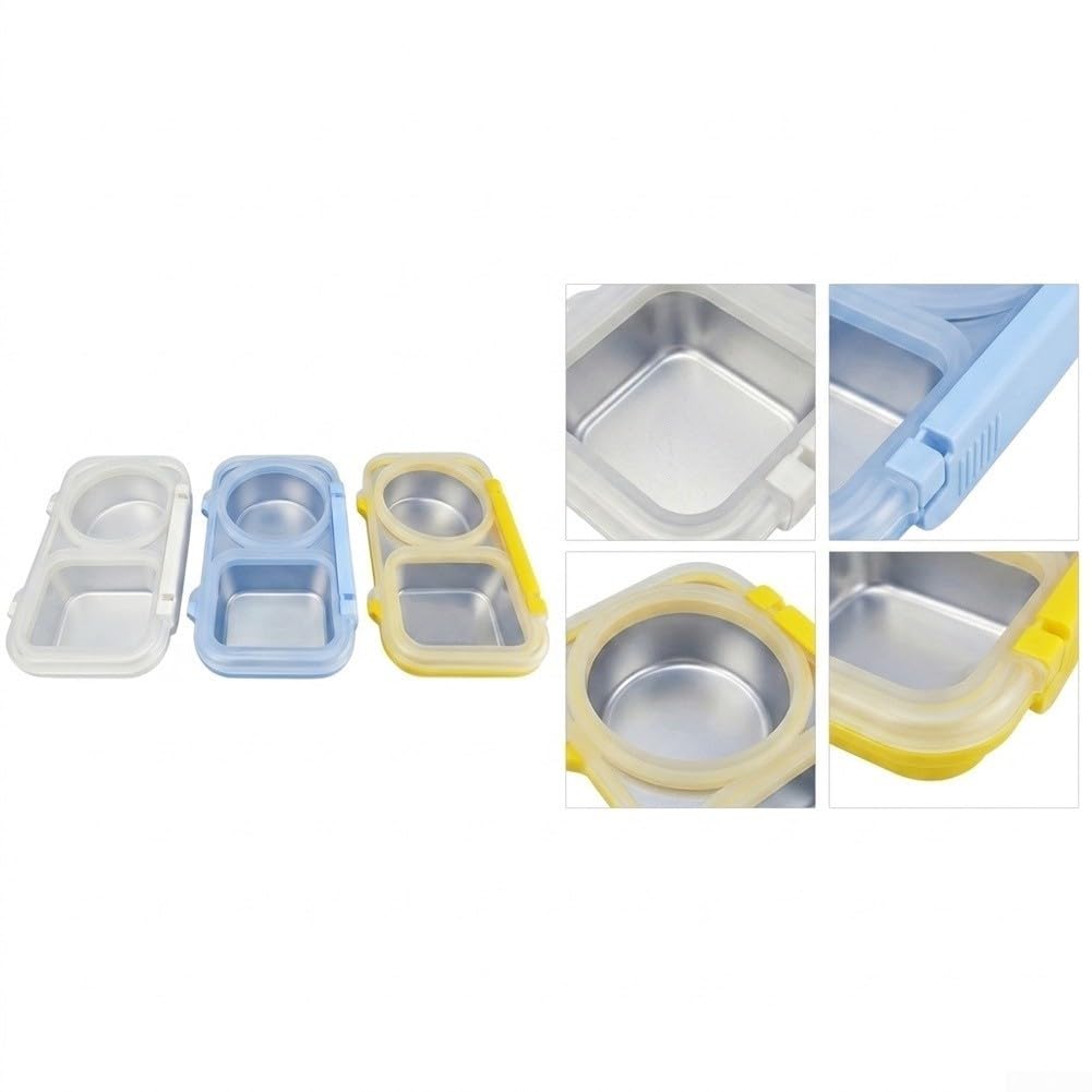 Set 3 Scatole Pranzo 400ml Anti-perdite Divise