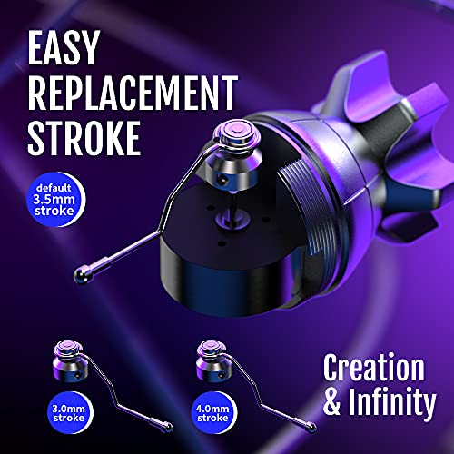 Stigma Rotary Tattoo Machine Short Pen Cnc Carved Coreless Germany Motor With 2 Stroke Cam 3~4Mm Gray Em146-7 #TOP1