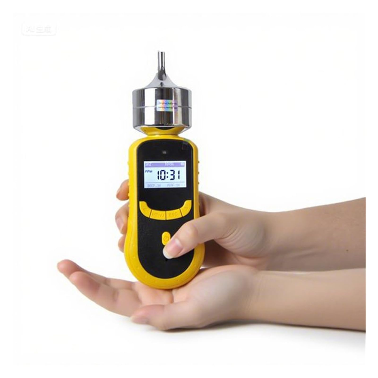 Detector de Gas portátil C₂H4 con Pantalla LCD, luz y Sonido, Bomba de 10 ppm, analizador de pureza de Gas for el hogar y la Autocaravana. Interior/Exterior