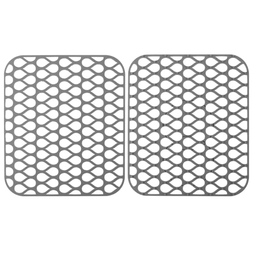 Protector de fregadero de silicona 2 piezas 34.5x29.5x0.9 cm