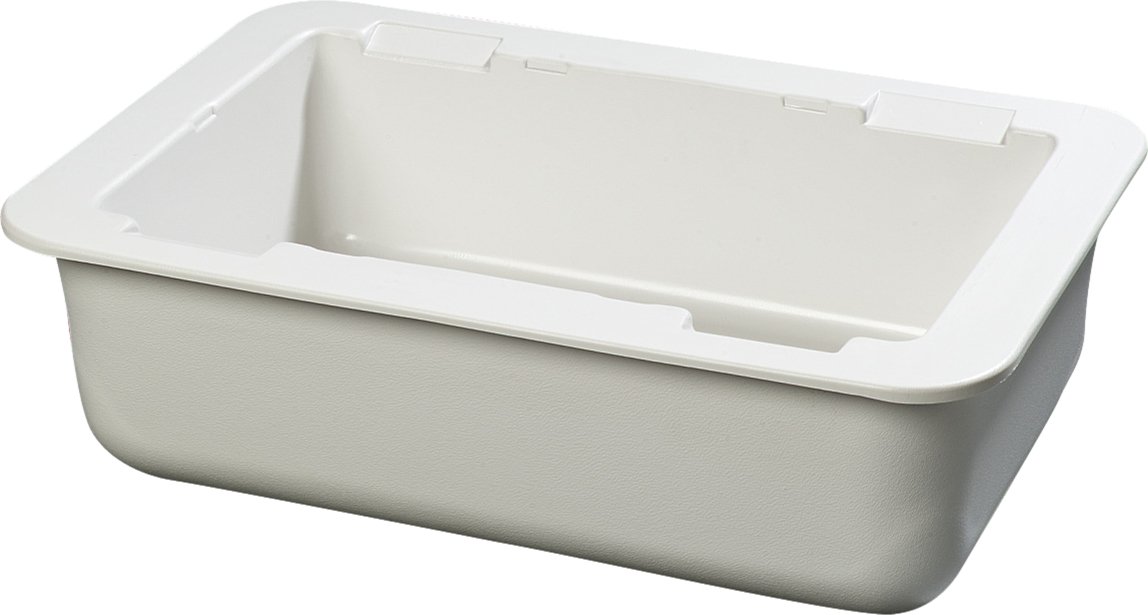 Carlisle FoodService Products CM104202 Coldmaster Full Size Insulated Cold Pan Holder, 24.1 Quart Capacity, 6" Deep, White