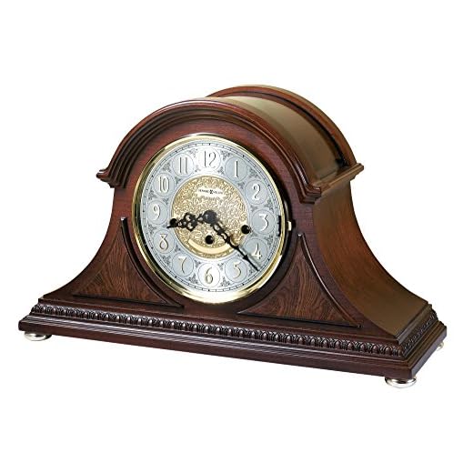 Howard Miller Barrett Mantel Clock 630-200 – Windsor Cherry, Key Wound Single Chime Movement