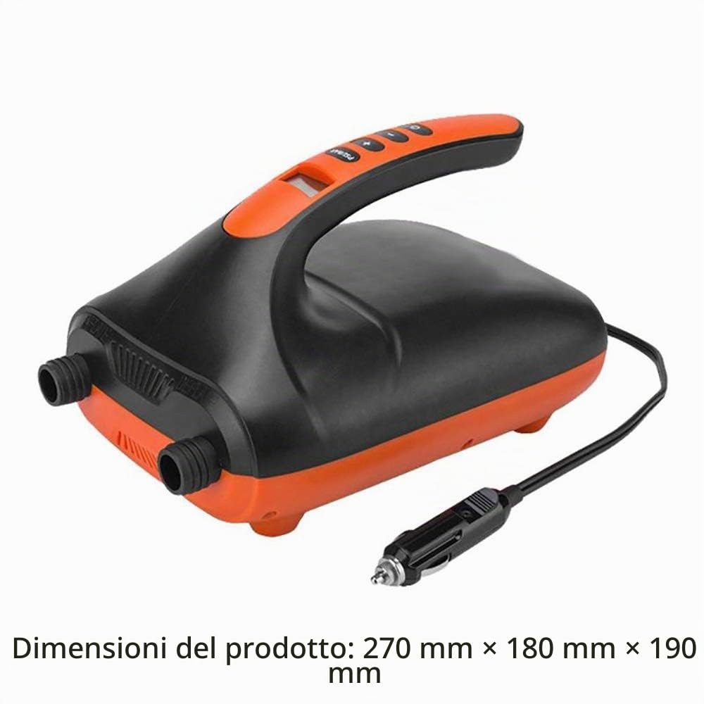 Pompa ad aria elettrica SUP 20PSI 12V DC Pompa ad alta pressione con funzione intelligente a doppio stadio Auto-Off per gonfiare paddle board barca materassino gonfiabile kayak zattere giocattoli