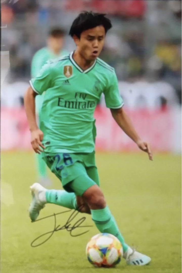 レアル・マドリード 久保建英 直筆サイン入り写真A4 サッカー日本代表