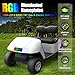 NOKINS RGB Magic Color Golf Cart Front Emblem for EZGO TXT 1994-2013, 9.25