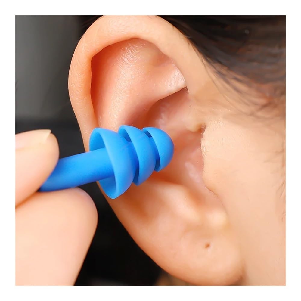 1/2/5/10/20 paires de bouchons d'oreille en silicone souple étanches réutilisables avec réduction du bruit avec boîte (20 paires)