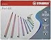 Price comparison product image Premium Felt Tip Pen - STABILO Pen Tin of 15 Assorted Colours
