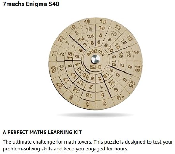 Image of Enigma S40 Brain Teaser Educational Maths Puzzle 3D Puzzle - Kids