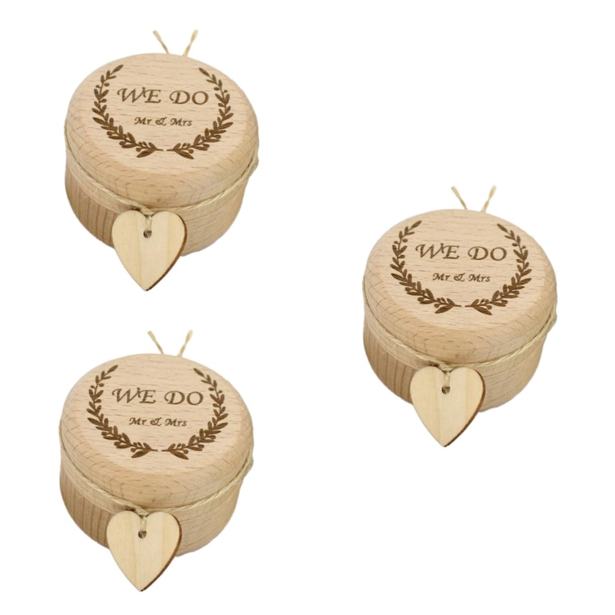 Boîte pour bague de fiançailles en bois pour sécuriser vos alliances de mariage