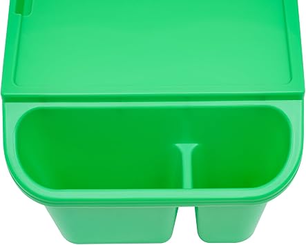 Kids Lap Desk Tray Plastic Breakfast Laptop Trays with Storage Portable Activity Table with Side Pockets/Slot Portable Lap Bed Table for Writing Eating Game Snacks (Blue, Red, Green, Purple/ 4Pcs)