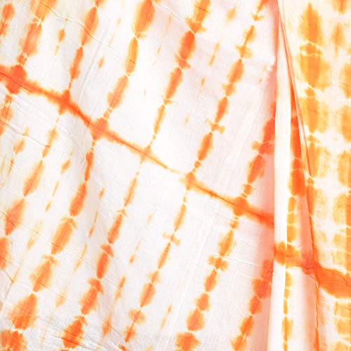 Image of Women's Pure Cotton Traditional Authentic Shibori Tie Dye Dupatta Chunni