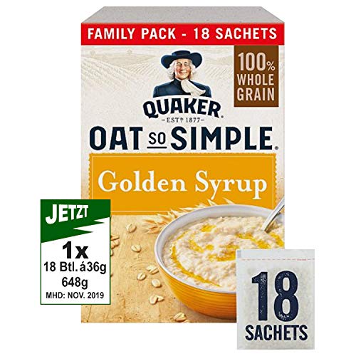 Oat So Simple Golden Syrup 18 x 36g Cover