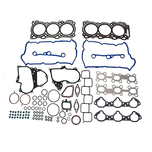 Image of DNJ HGB663 Engine Cylinder Head Gasket Set with Head Bolt Kit, Complete Repair Set for 2008-2020 Infiniti G37 3.7L V6 3696cc 24V DOHC