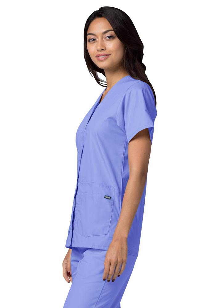 Adar Uniforms Damska koszulka medyczna 604cbl4x, niebieska niebieska koszulka, 4XL UK