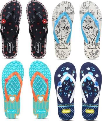 PHONOLITE Printed fancy and stylish Daily use hawaii chappal slipper for women pack of 4 (B0B9341VC6) Amazon Price History, Amazon Price Tracker