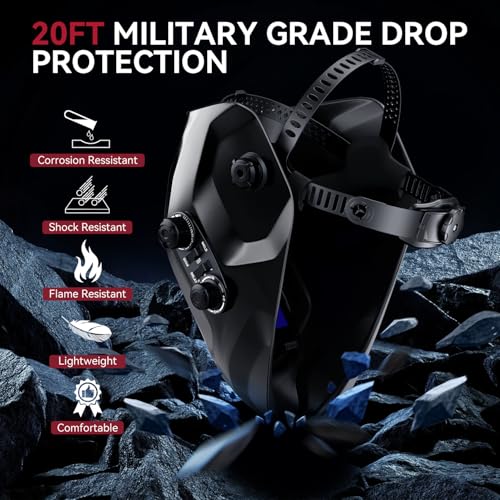 Image of ARCCAPTAIN Auto Darkening Welding Helmet, 3.94 inchX3.66 inch Large Viewing Screen True Color Welding Hood with 4 Arc Sensor Solar Powered, Wide Shade 4-5 /5-9 /9-13 Welding Mask (Glossy Black)
