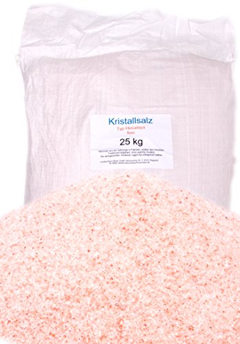 Foto von Landkaufhaus Mayer Rosa Kristallsalz Steinsalz Salz Natursalz IM SACK aus der Saltrange in Pakistan Bez. Typ * Himalaya * (25 kg Fein)
