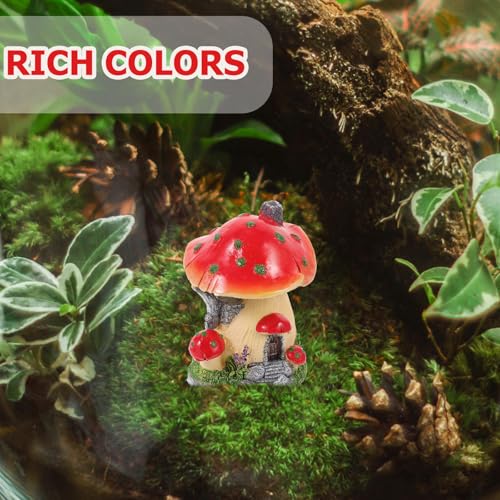 Maison Champignon Miniature en Résine Synthétique Finition Artisanale - 8