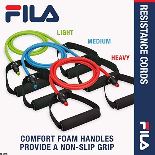 FILA-Accessories-Resistance-Band-with-Handles-Exercise-Band-Workout-Cord-with-Comfort-Foam-Handles-for-Fitness-Strength-Training-Ideal-for-Home-Gym-Women-Men